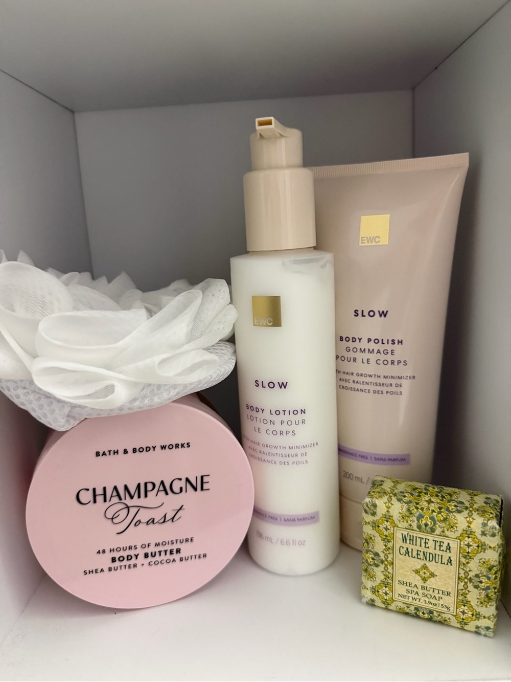 Bath & Body Works Champagne Toast Body Butter EWC Slow Brazilian wax aftercare